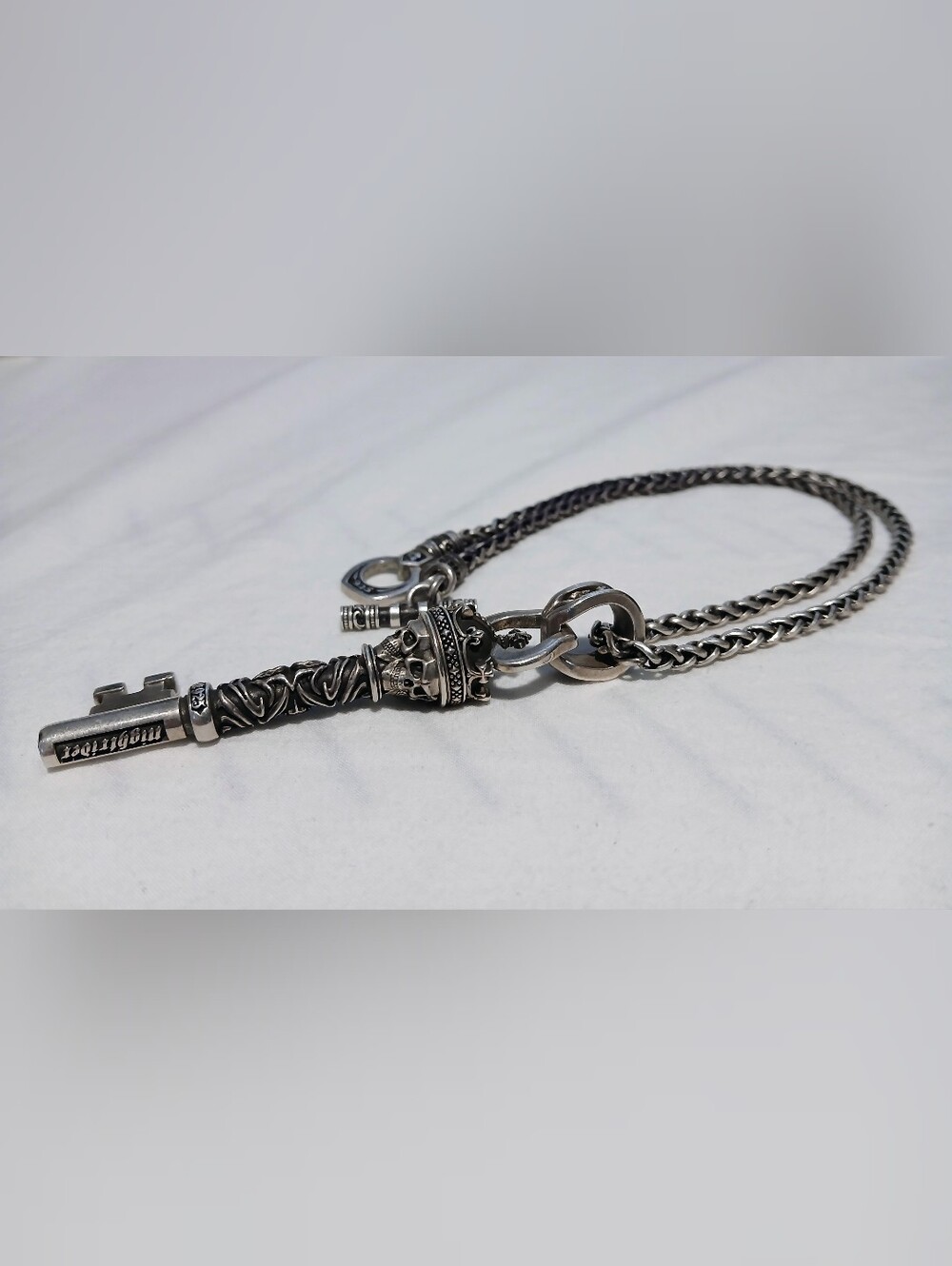 Night Rider 925 Silver King Chain and Pendant - Picture 5 of 6